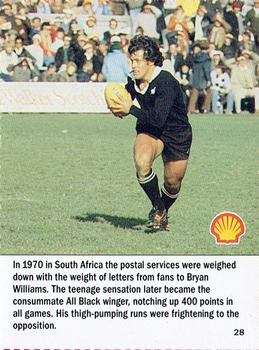 1992 Shell Rugby Greats #28 Bryan Williams Front